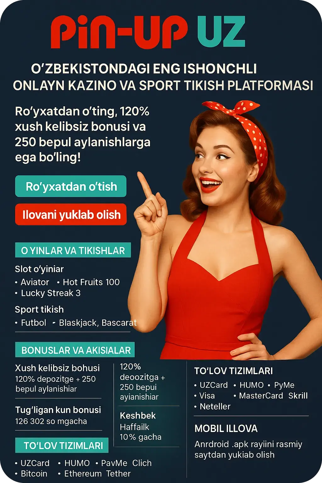 Pin-Up Oʻzbekiston - Login to pinup: akkauntga kirish va